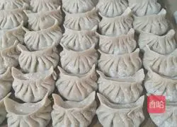 Illustration of how to make celery dumplings and shrimps 6