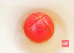 Illustration of how to make tomato and egg noodle soup 3