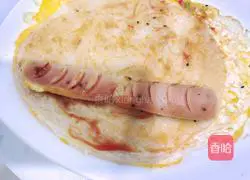 Illustration of how to make egg hand cakes 5