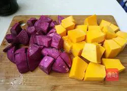 Illustration of how to make purple sweet potato and pumpkin syrup 2