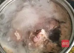 Dried soybeans and vegetables Pork bone soup recipe 5