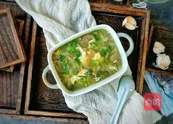 Autumn healthy loofah and egg drop soup recipe 8