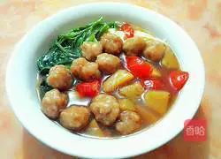 Illustration of how to make pineapple sweet and sour pork with topping 10