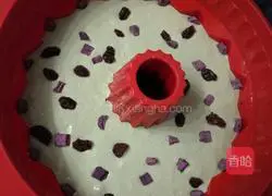 Illustration of how to make three-color hair cake 11