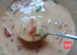 Illustration of how to make tomato egg pancake 5