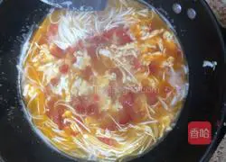 Illustration of how to make tomato and egg noodles 11
