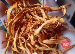 Illustration of original Cordyceps flower, yam, assorted seafood and mushroom soup 2