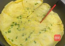 Quick breakfast: Illustration of how to make green onion and egg pancakes 7