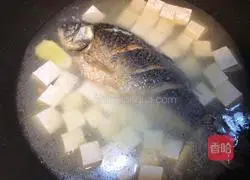 [The most powerful calcium supplement soup in autumn] Milky white crucian carp tofu soup recipe 5