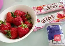 Illustration of how to make yogurt fruit cup 1