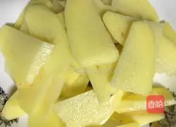 Illustration of how to make green pepper and potato slices 3