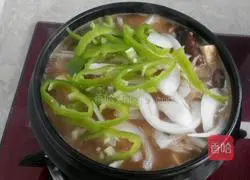 Korean soybean paste soup recipe illustration 7