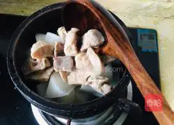 White radish and pig lung soup recipe 6