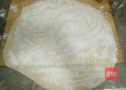 Illustration of hand-rolled pork shredded dough 3