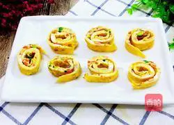 Illustration of how to make egg rolls 9