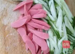 How to make cold cucumber, egg and ham sausage Illustration 1