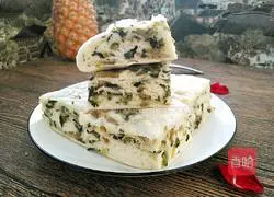 Illustration of how to make purslane flatbread buns (steamed buns version) 12