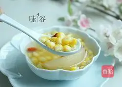 Illustration of how to make sweet corn and pear syrup 7