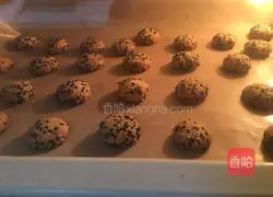 Baby snack series~Illustration of how to make sesame biscuits 7