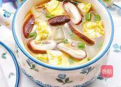 Winter Melon, Mushroom and Egg Soup Recipe Illustration 4