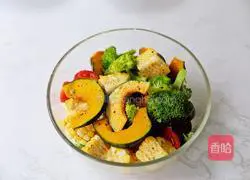 Illustration of how to cook chicken breast and grilled vegetables 5