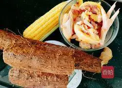 Corn, yam and chicken soup recipe 2