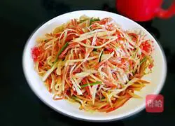 Illustration of how to make stir-fried shredded potatoes 23