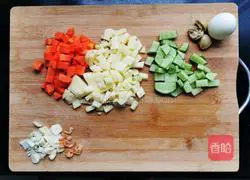 Illustration of how to make abalone curry noodles 2