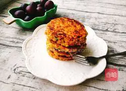 Illustration of how to make carrot and lotus root cake 16