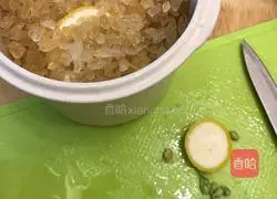 Illustration of how to make kumquat lemon paste/chuanbei lemon paste 3