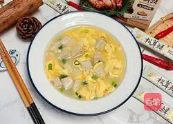 Illustration of how to make egg and tofu soup 11