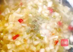 Hand-made kimchi noodles Illustration of how to do it 8