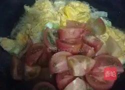 Illustration of how to make nutritious egg and tomato noodles 8