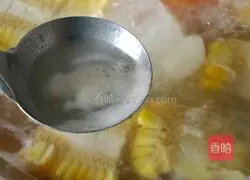 Illustration of how to make braised pork ribs with yam and corn 6