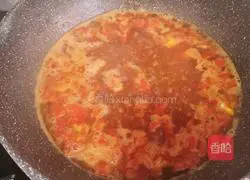 Illustration of how to make tomato and egg pancakes 16