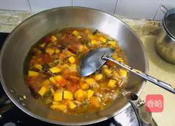 Illustration of how to make pumpkin noodles 10