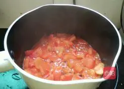 Illustration of how to make tomato and egg noodles 4