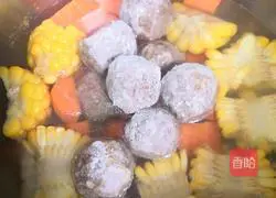 Carrot Corn Meatball Soup Recipe Illustration 2