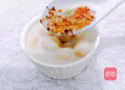 Osmanthus, coconut milk and lotus seed soup recipe 11