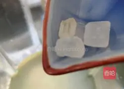 Illustration of how to make peas, millet, corn kernels, lily rock sugar rice paste 5