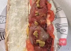 Big Mac hot dog (a nutritious foreign fast food) recipe illustration 7