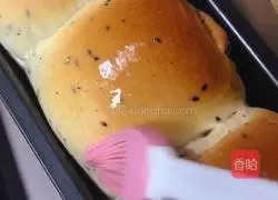 #afternoon tea#Black sesame bean paste toast recipe illustration 14