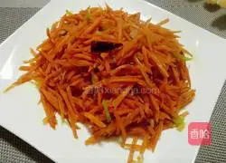 Illustration of how to make fried shredded carrots 8