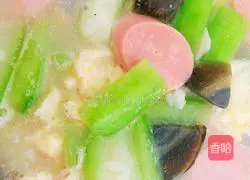 Illustration of how to make eight-edge melon in soup 14