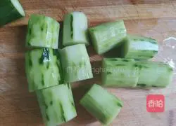 Stuffed Cucumber Meat cooking illustration 2