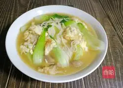 Mushroom Egg Noodle Soup Illustration 10