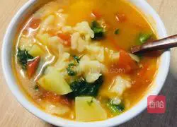 Tomato and potato pimple soup recipe 7