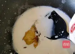 Illustration of how to make family milk tea 6