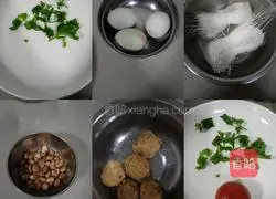 Illustration of how to make cold vermicelli 1