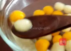 Chia seeds, coconut milk, pumpkin and taro balls Illustration of how to do it 7